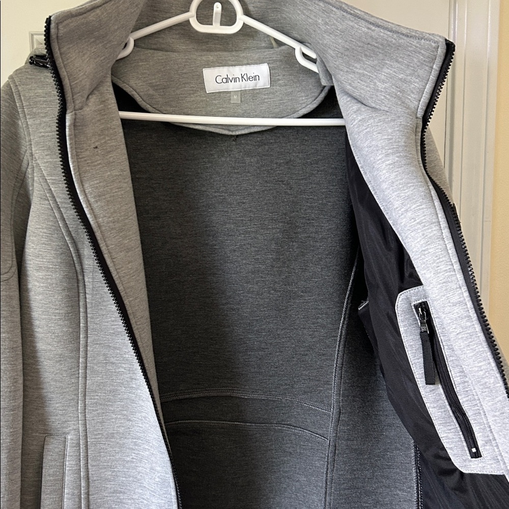 Calvin Klein Light Grey Scuba Jacket - Picture 6 of 11